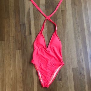 NEVER WORN Deep V Aerie One Piece Bathing suit